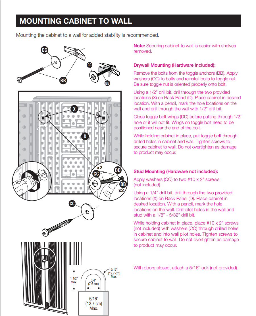 Bmc Wall Mounting Instructions Suncast